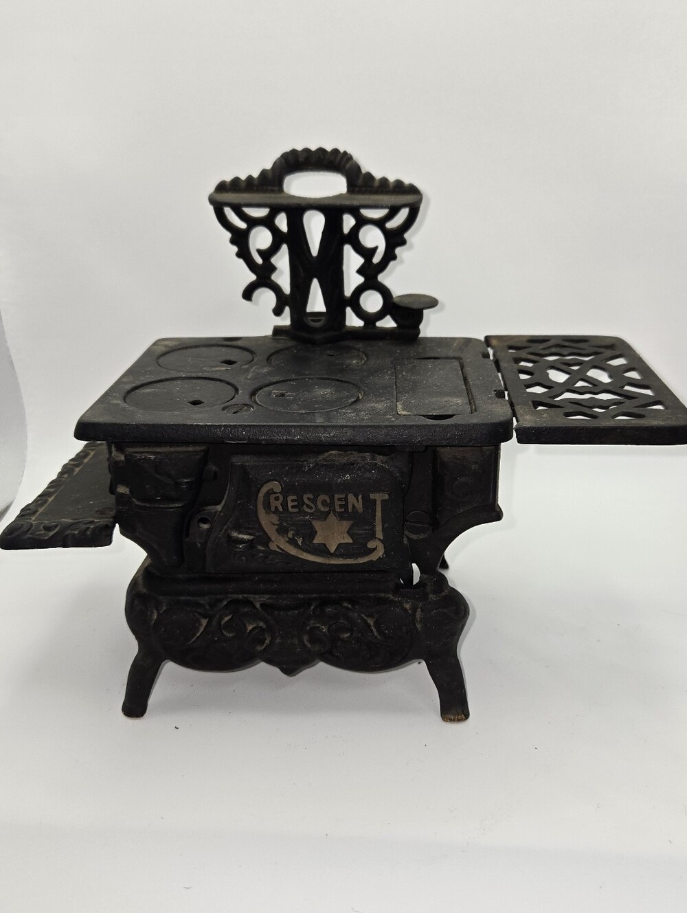 CRESCENT CAST IRON WOOD STOVE VINTAGE CHILD'S/SALESMAN SAMPLE